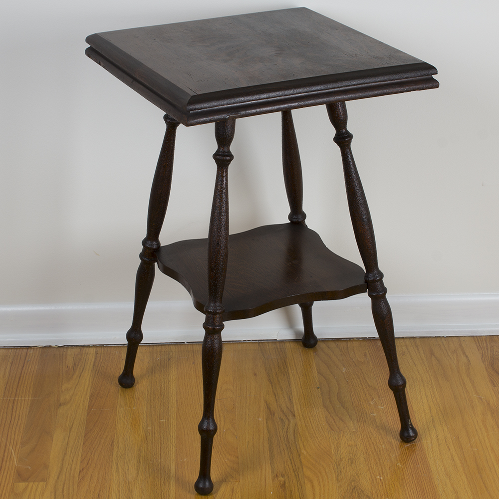 Vintage Brandt Cabinet Works Oak Accent Table