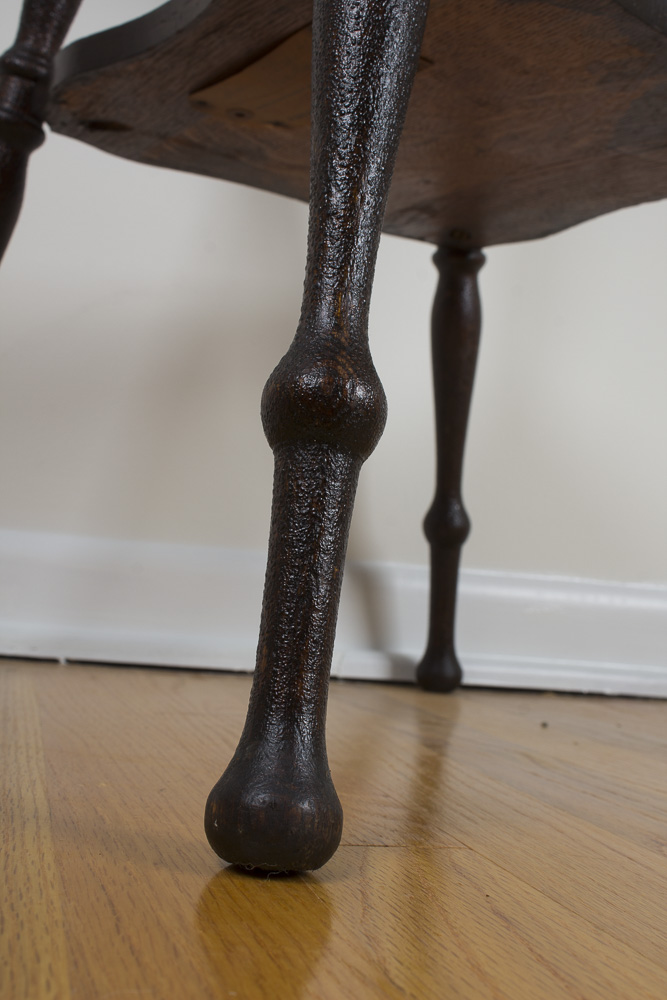 Vintage Brandt Cabinet Works Oak Accent Table