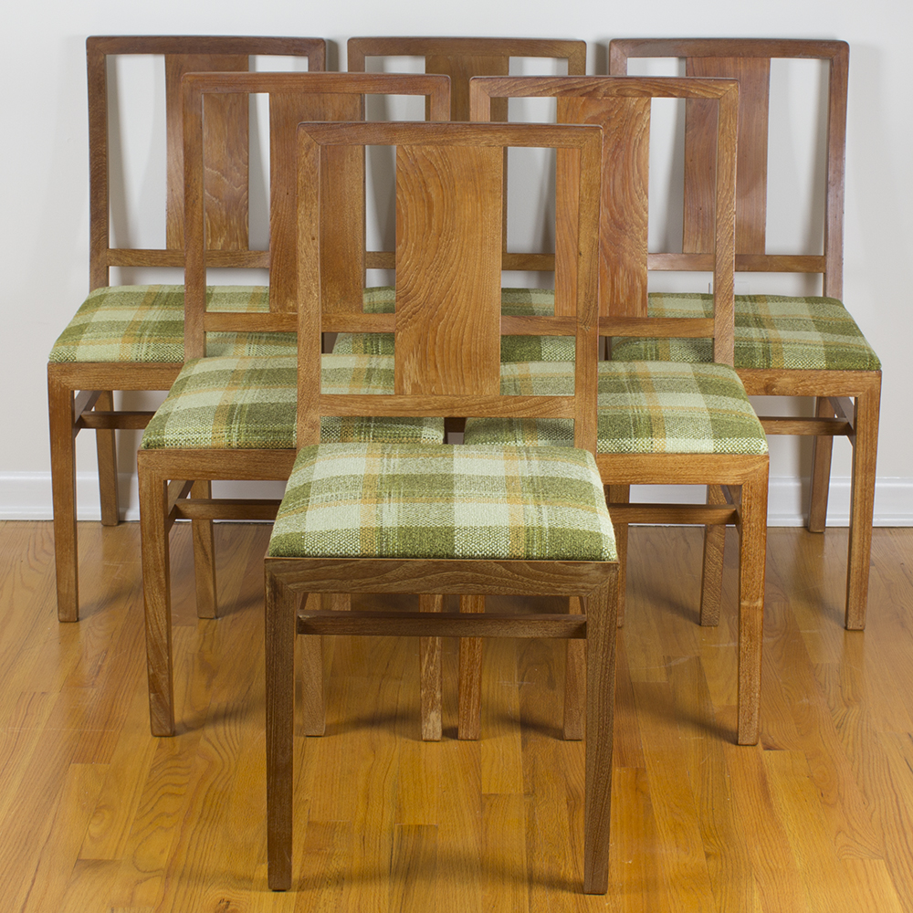 Six Mid-Century Teak Dining Chairs