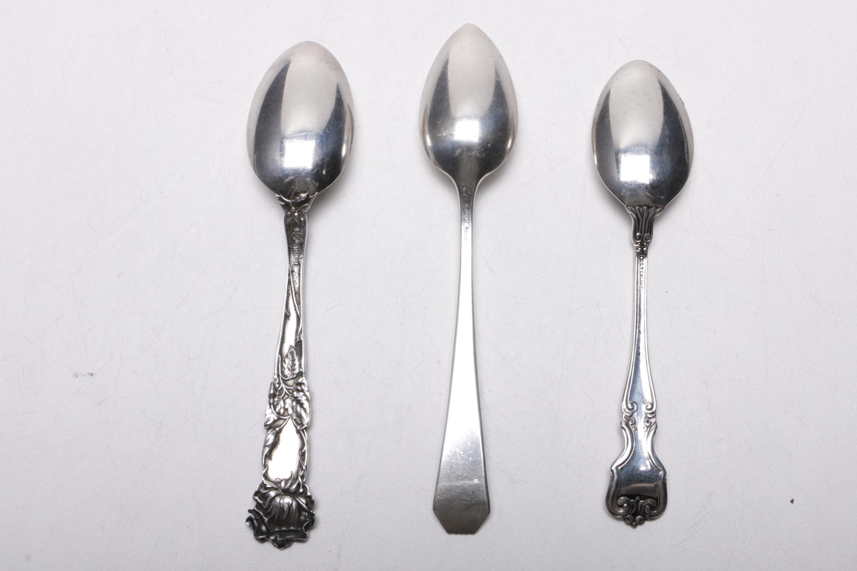 Antique and Vintage Sterling Silver Spoons