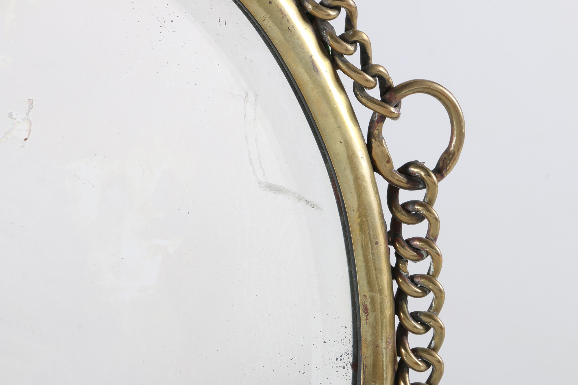 Oval Bronze Tone Mirror