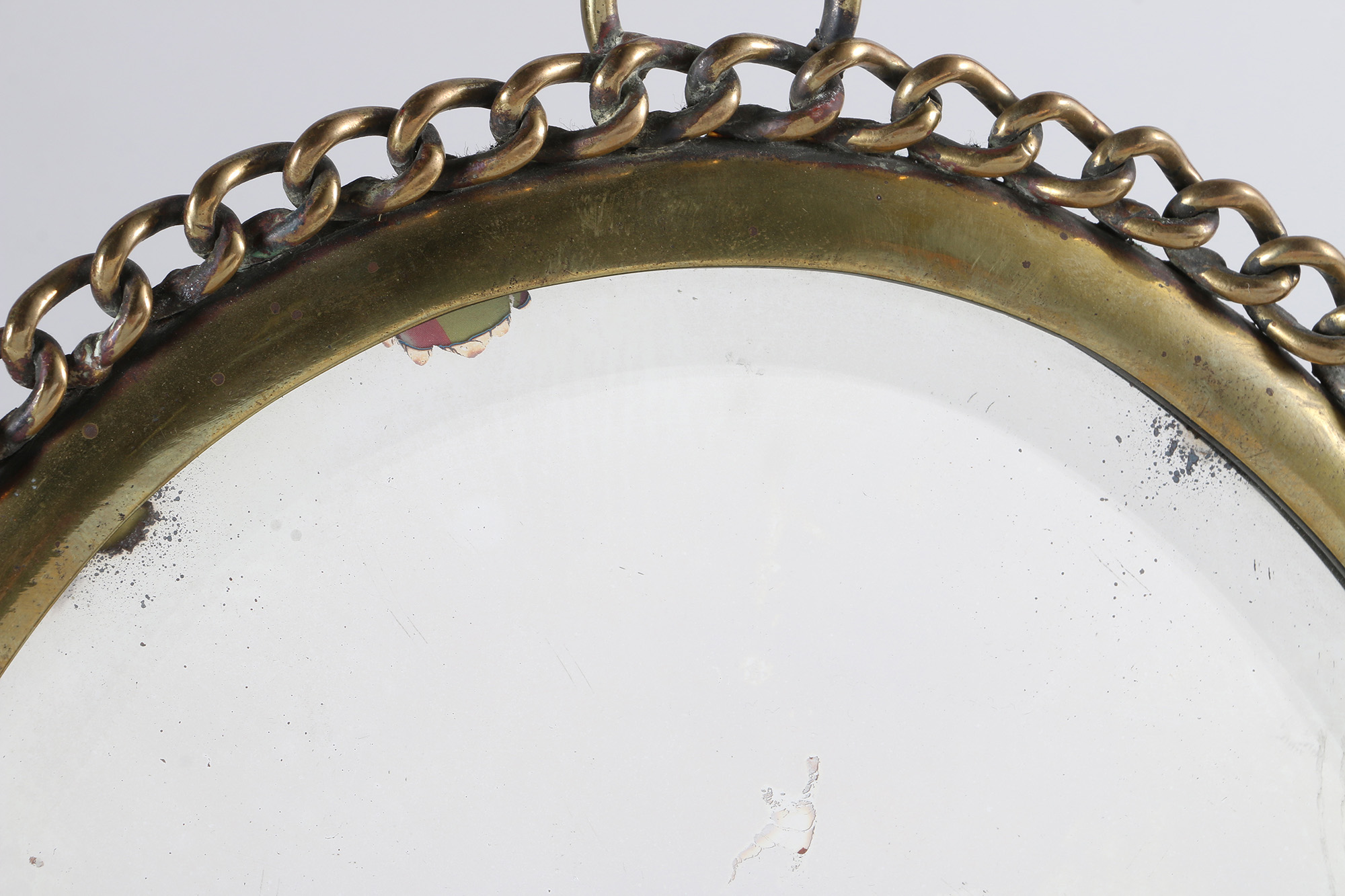 Oval Bronze Tone Mirror
