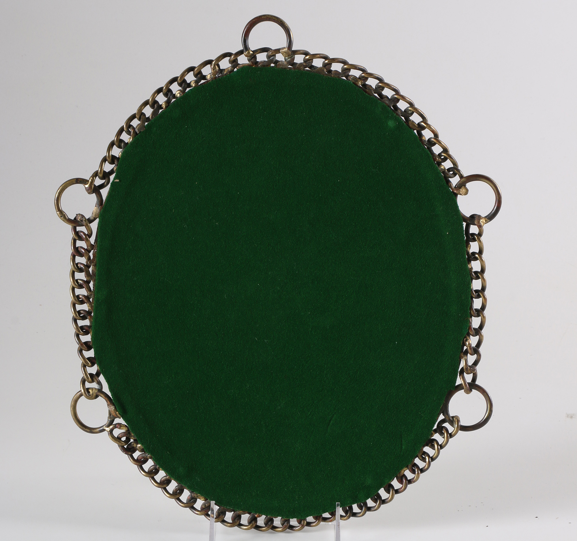 Oval Bronze Tone Mirror