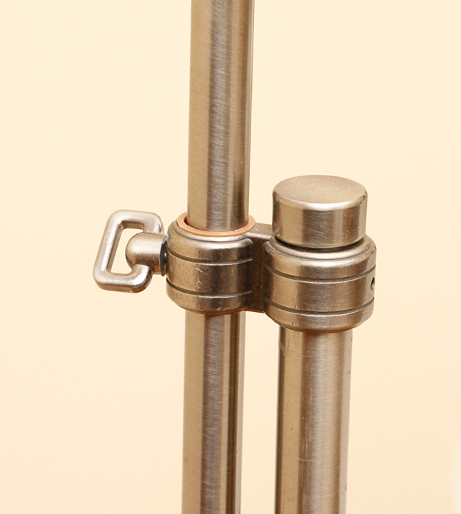 Metal and Frosted Glass Floor Lamp