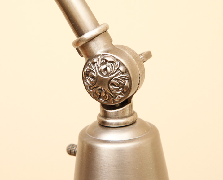 Metal and Frosted Glass Floor Lamp