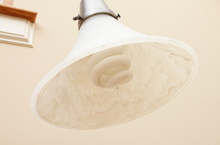 Metal and Frosted Glass Floor Lamp