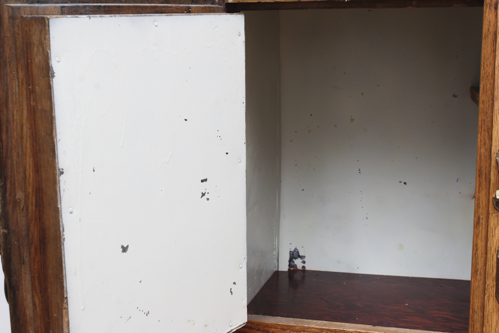 Vintage Oak Refrigerator/ Ice Chest