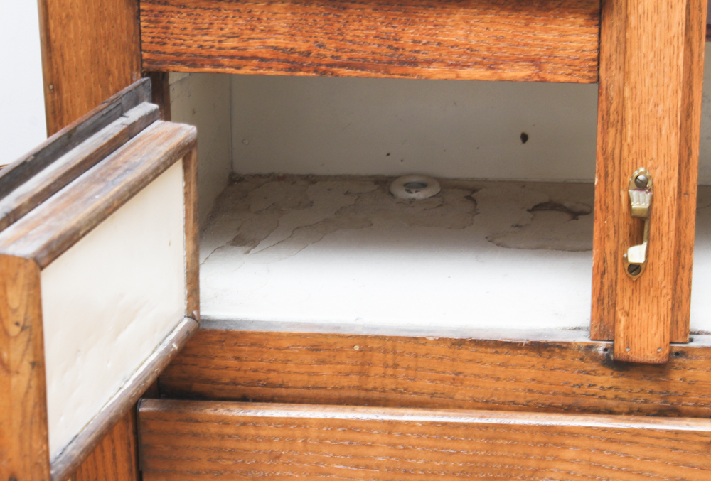 Vintage Oak Refrigerator/ Ice Chest