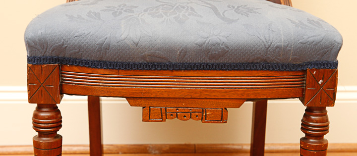 Four Vintage Eastlake Parlor Chairs