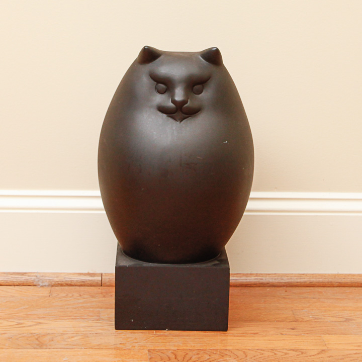 Resin Sculpture After Richard Recchia "Persian Cat"