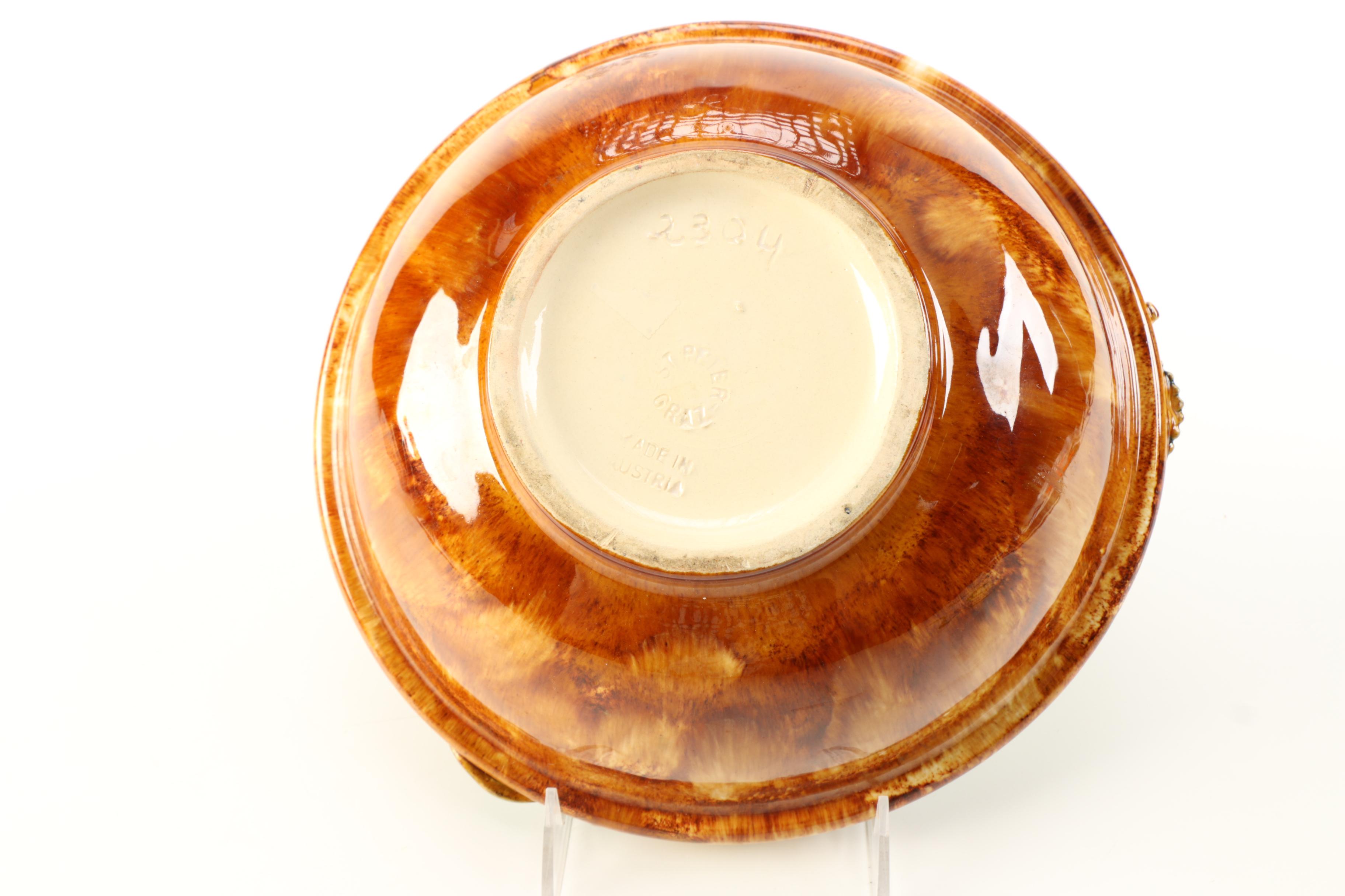 Hand-Painted St. Peter Graz Ceramic Bowl