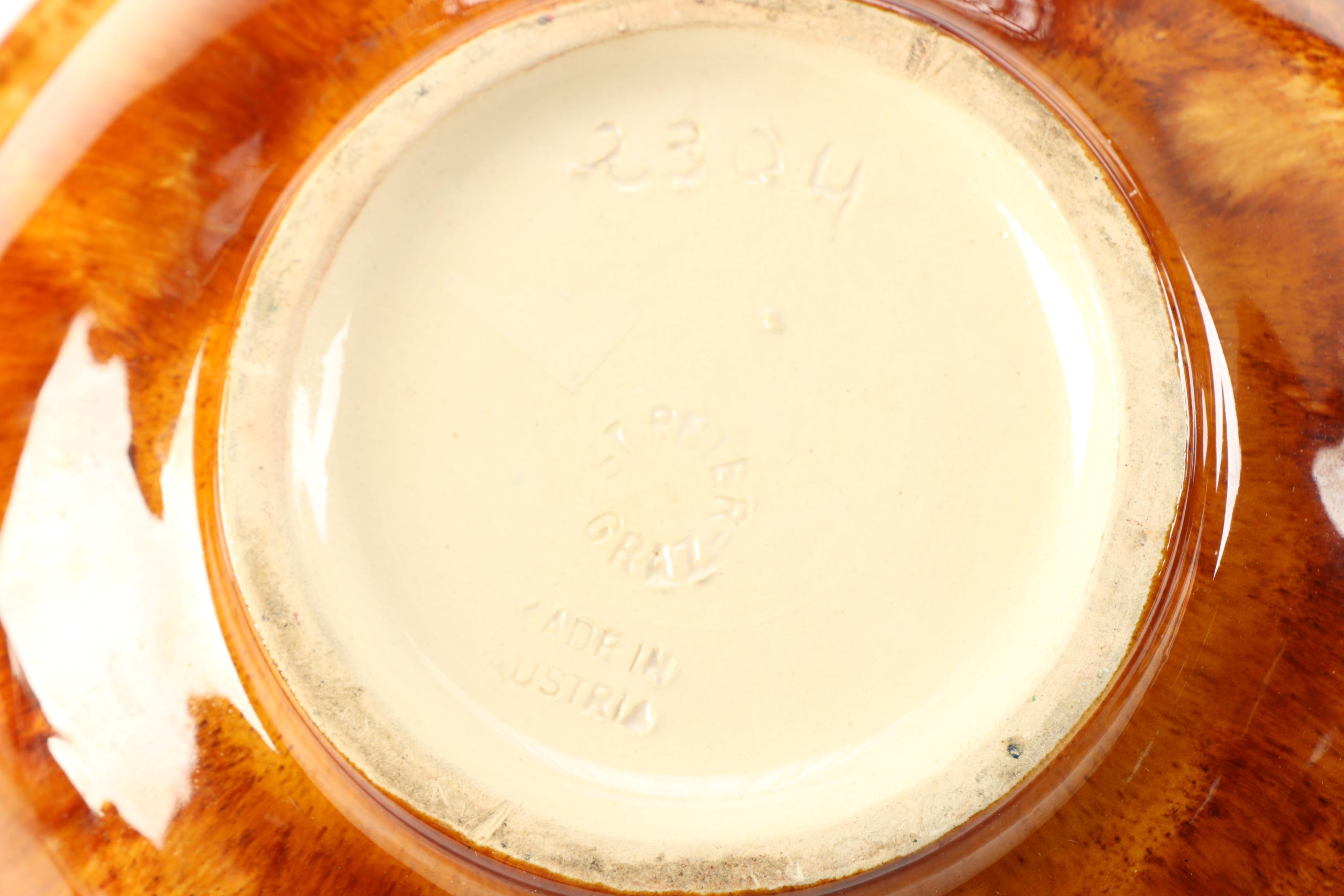 Hand-Painted St. Peter Graz Ceramic Bowl