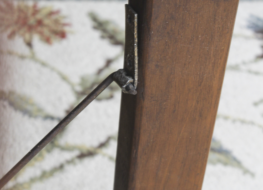Vintage Drop Leaf Gateleg Table with Interior Shelves