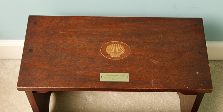 Handcrafted Mahogany Stepstool