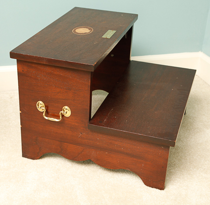 Handcrafted Mahogany Stepstool
