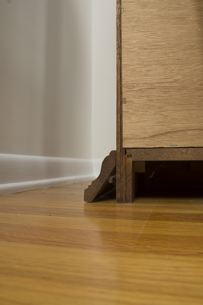 Oak Illuminated Curio Cabinet