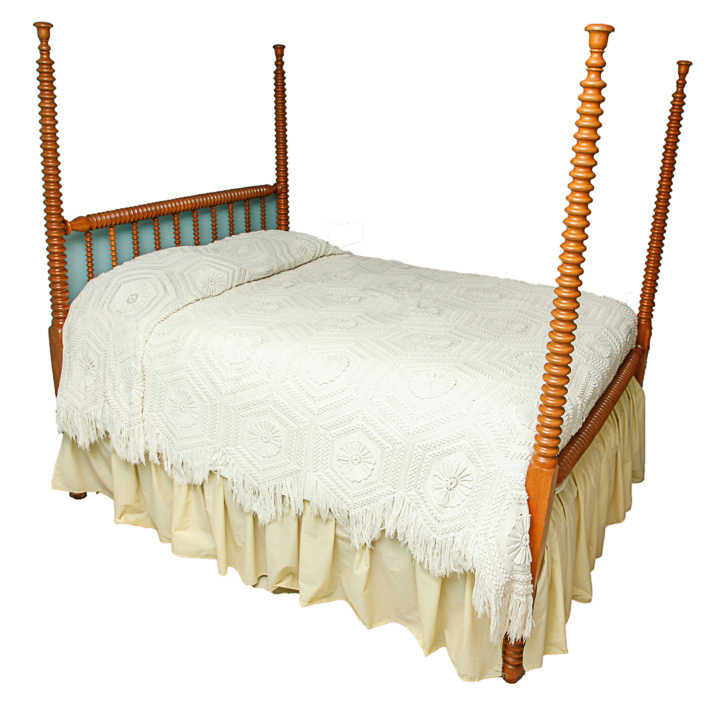 American Cherry Spool Turned Bed