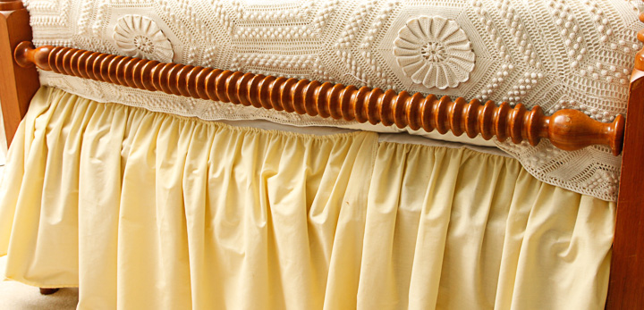 American Cherry Spool Turned Bed