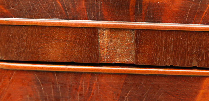 Flame Mahogany Veneer Accent Table