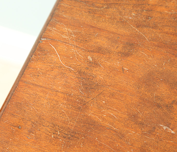 Flame Mahogany Veneer Accent Table