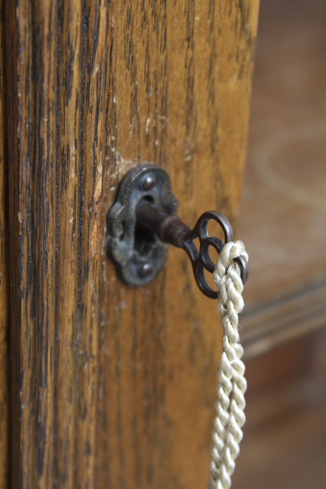 Vintage Oak Display Cabinet