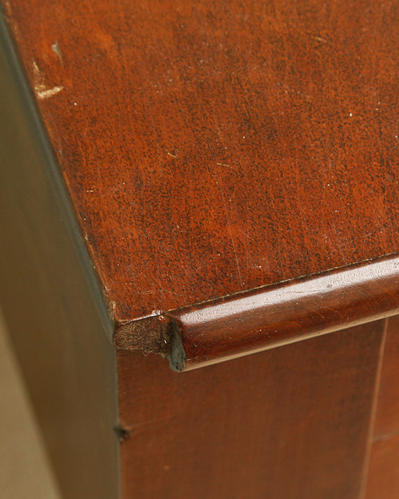 Flame Mahogany Veneer Accent Table