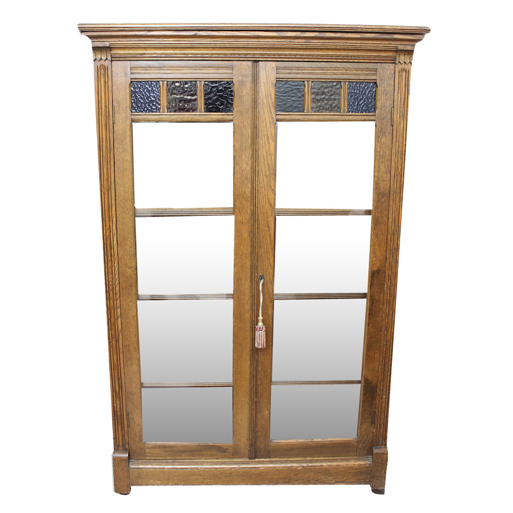 Vintage Oak Display Cabinet