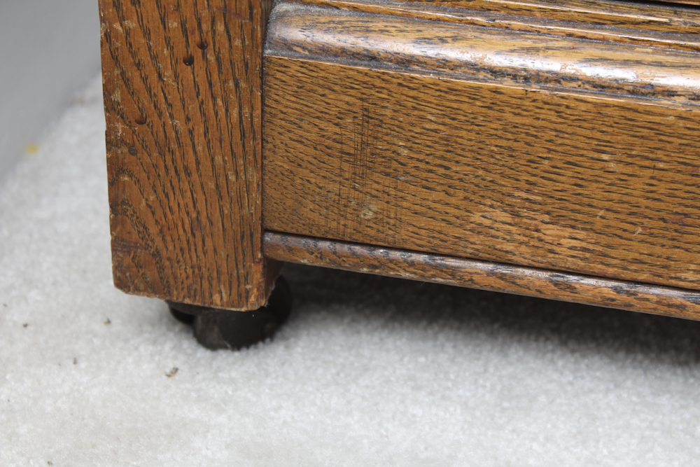 Vintage Oak Display Cabinet