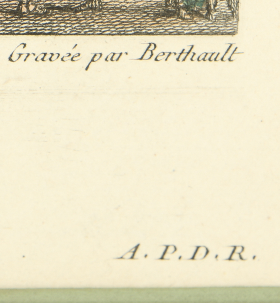 After Louis Jean Desprez Etching on Paper "Vuë de Porta..."