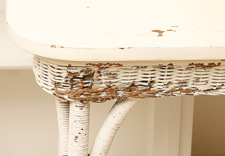 Wicker Console Table