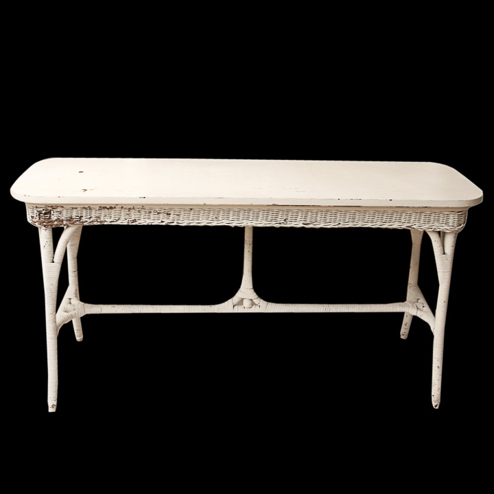Wicker Console Table