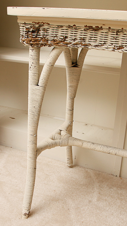 Wicker Console Table