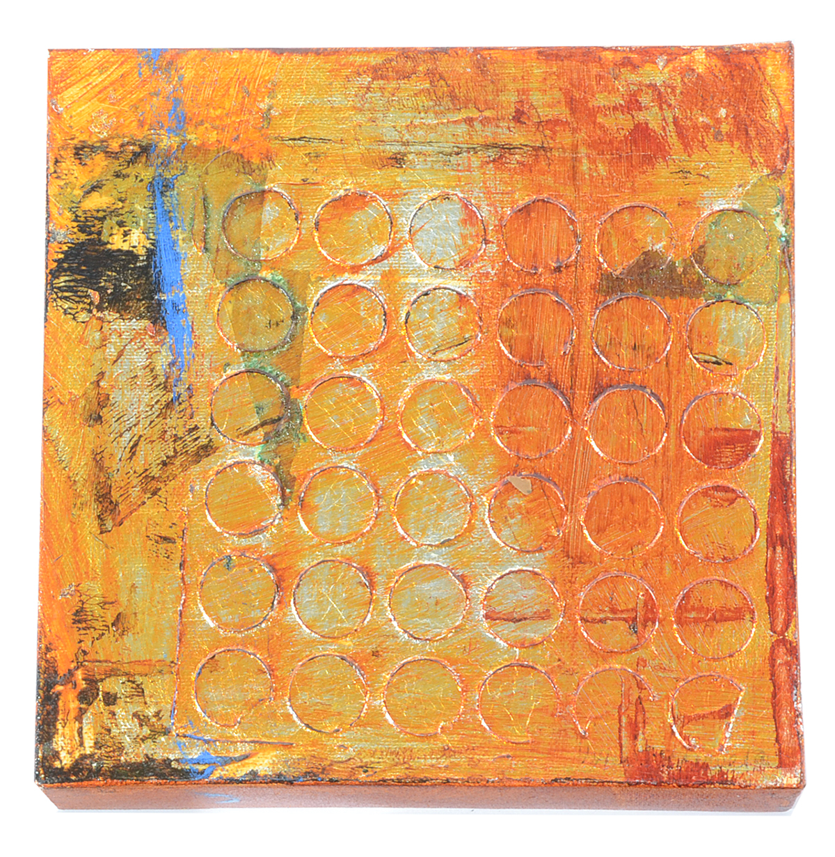 Series of Seven Nelle Ferrera Mixed Media Paintings