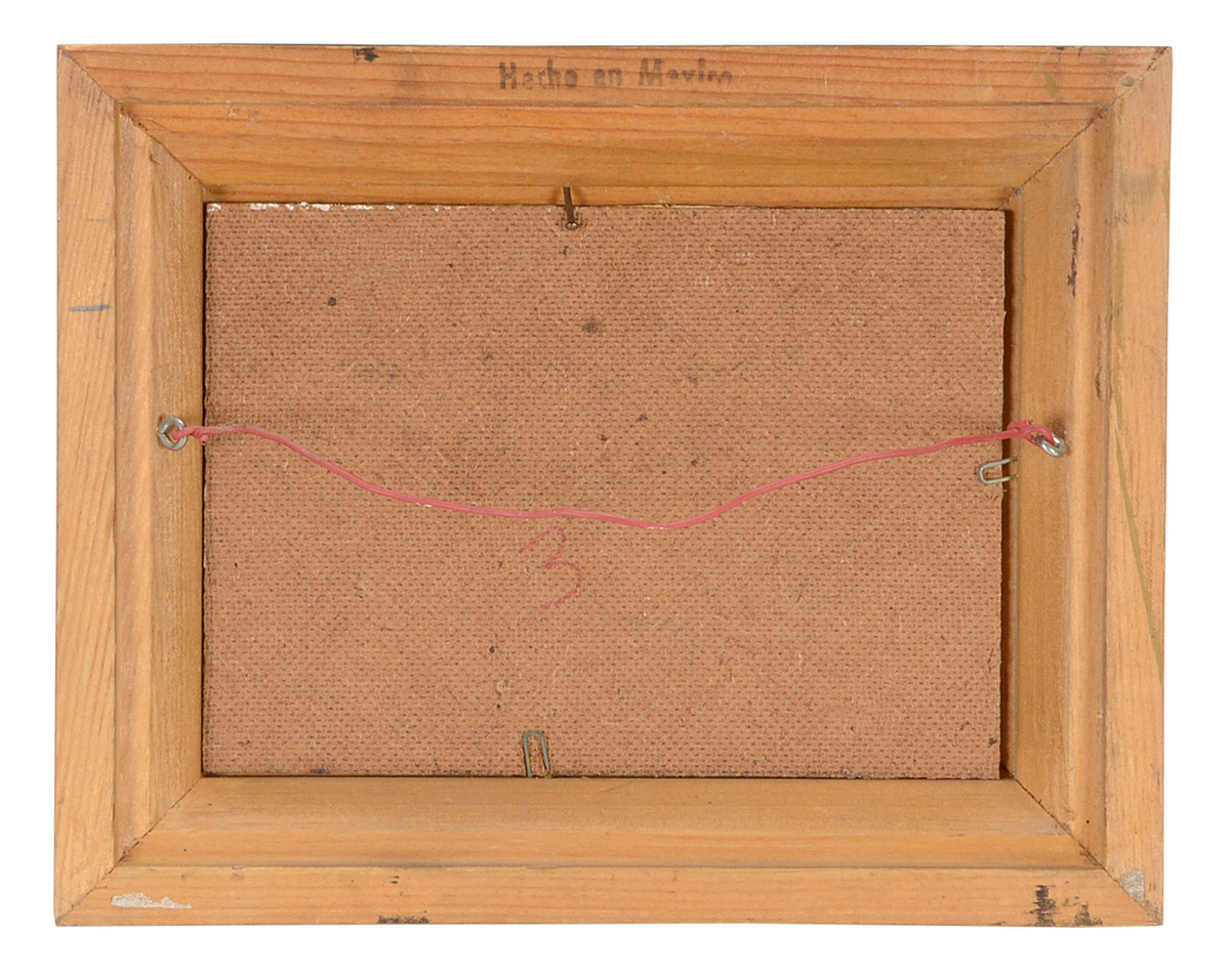 Original Vintage Oil on Board Mountain Landscape Painting