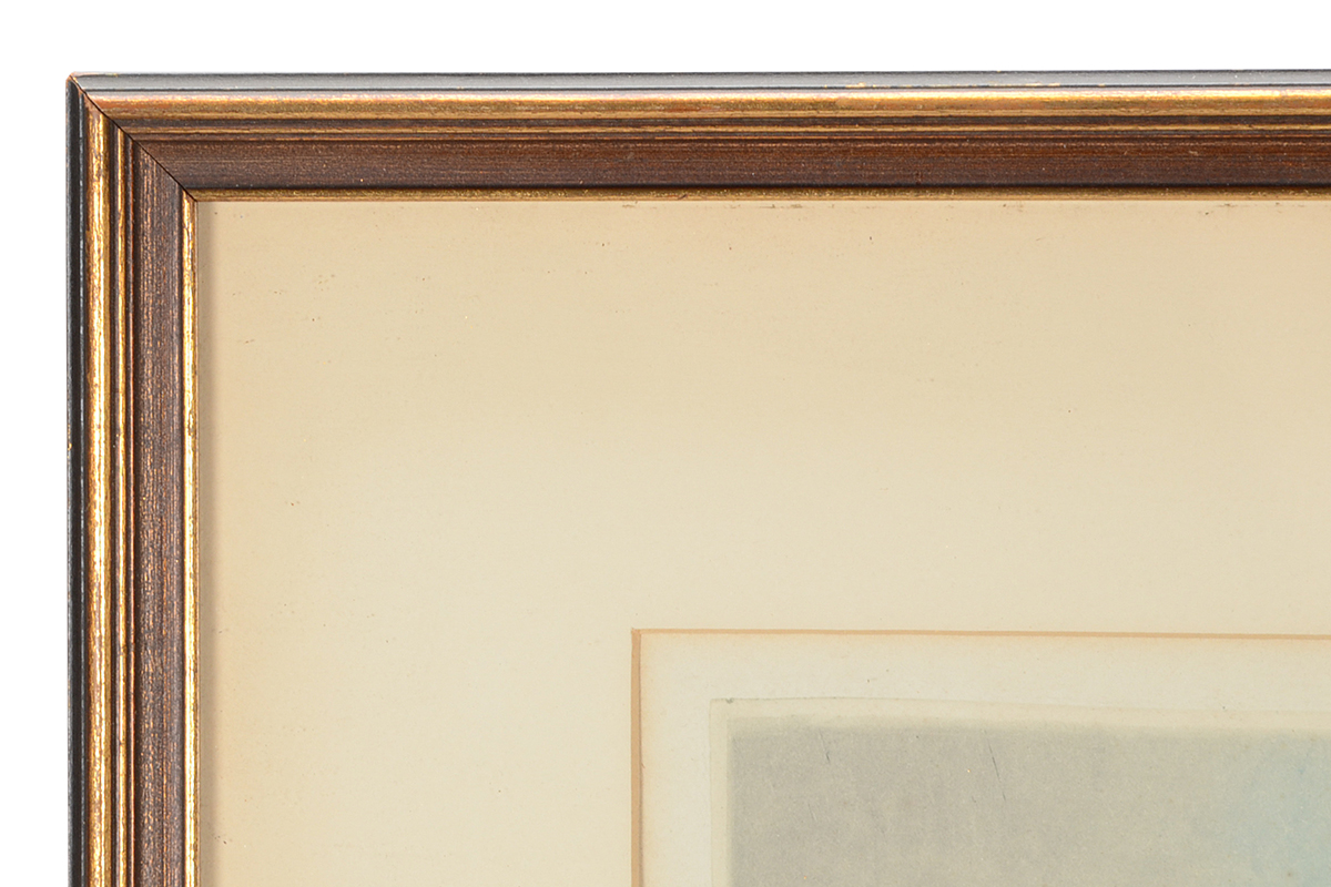 A. Lafitte Hand-Colored Etching with Aquatint "Bateaux Échaués"