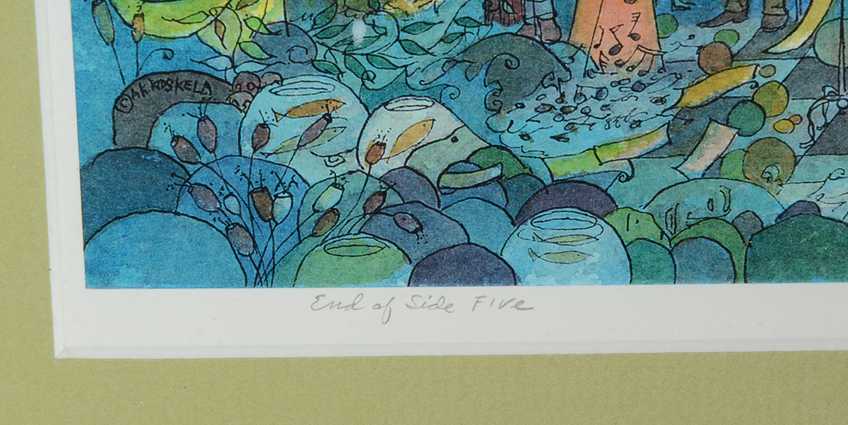 A. K. Kostela Signed Offset Lithograph "End of Side Five"