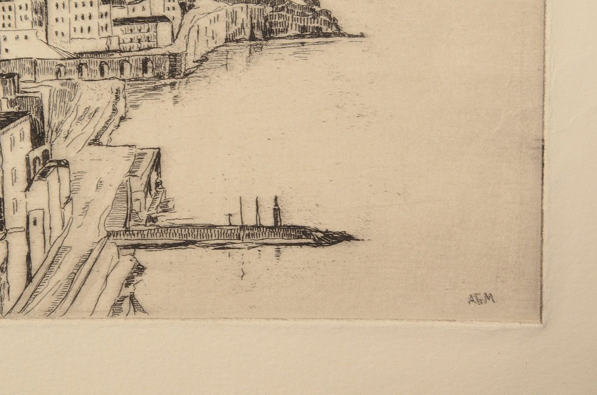 A. Graeme Mitchell Original Aquatint Etching