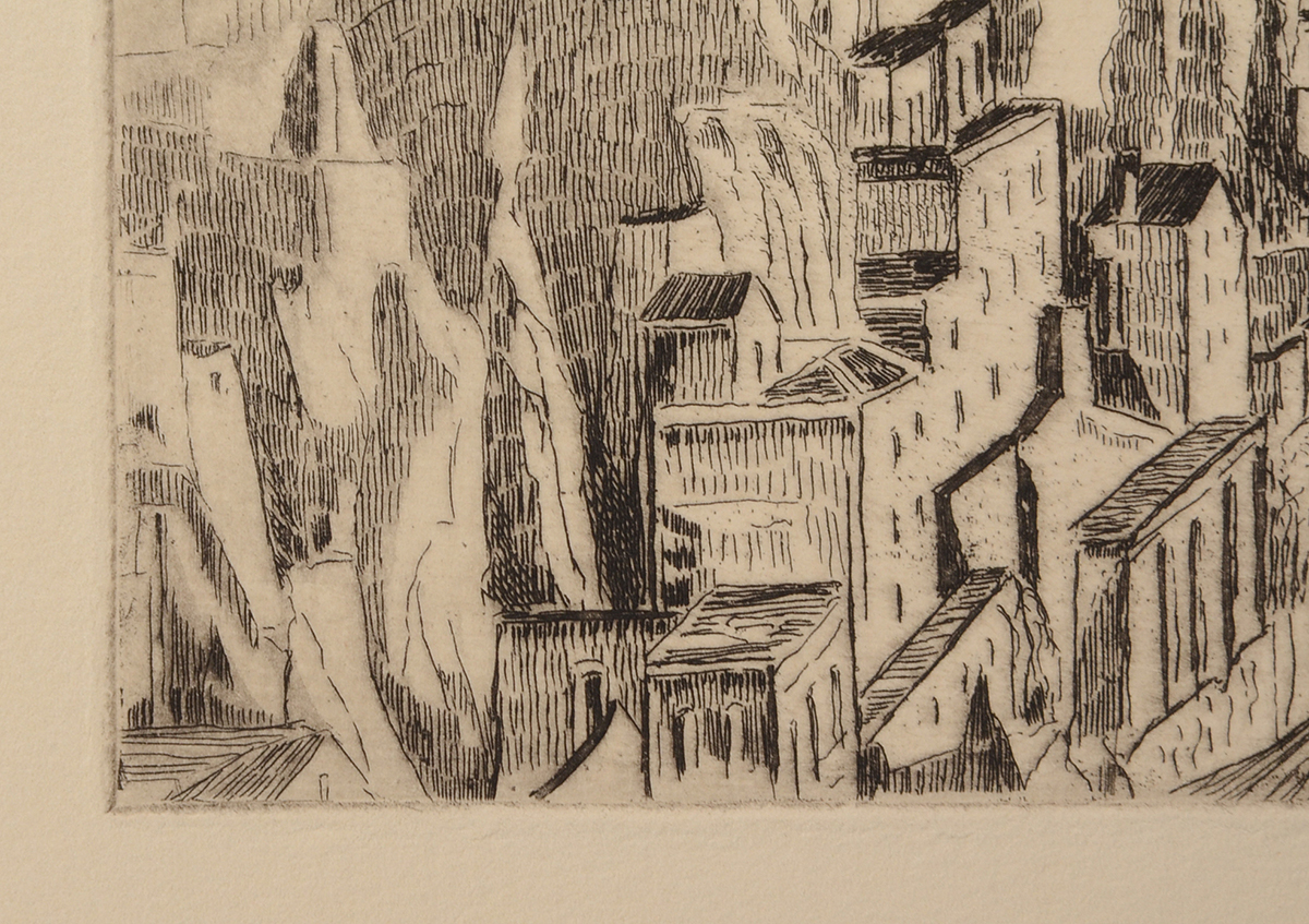 A. Graeme Mitchell Original Aquatint Etching