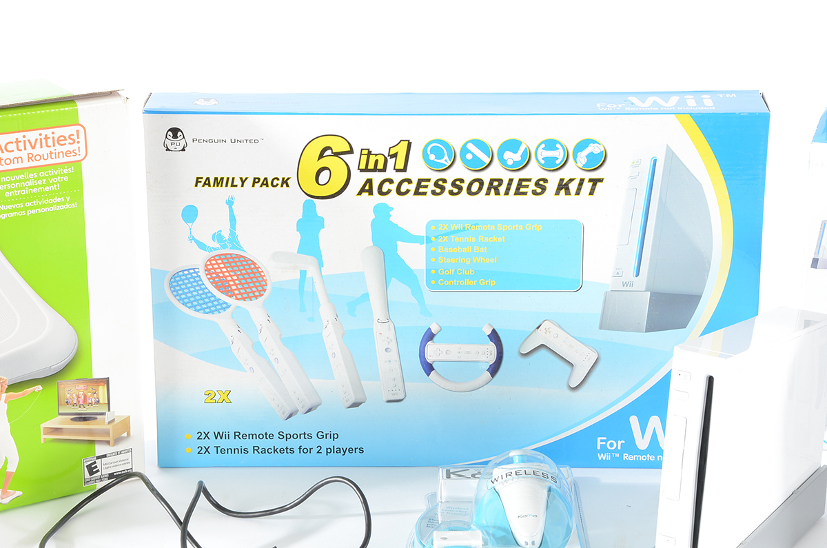 Wii Console and Wii Fit Plus with Extra Accessories