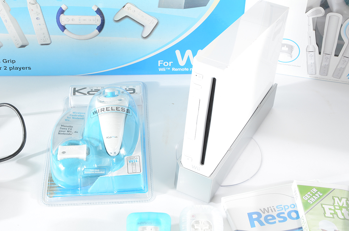 Wii Console and Wii Fit Plus with Extra Accessories