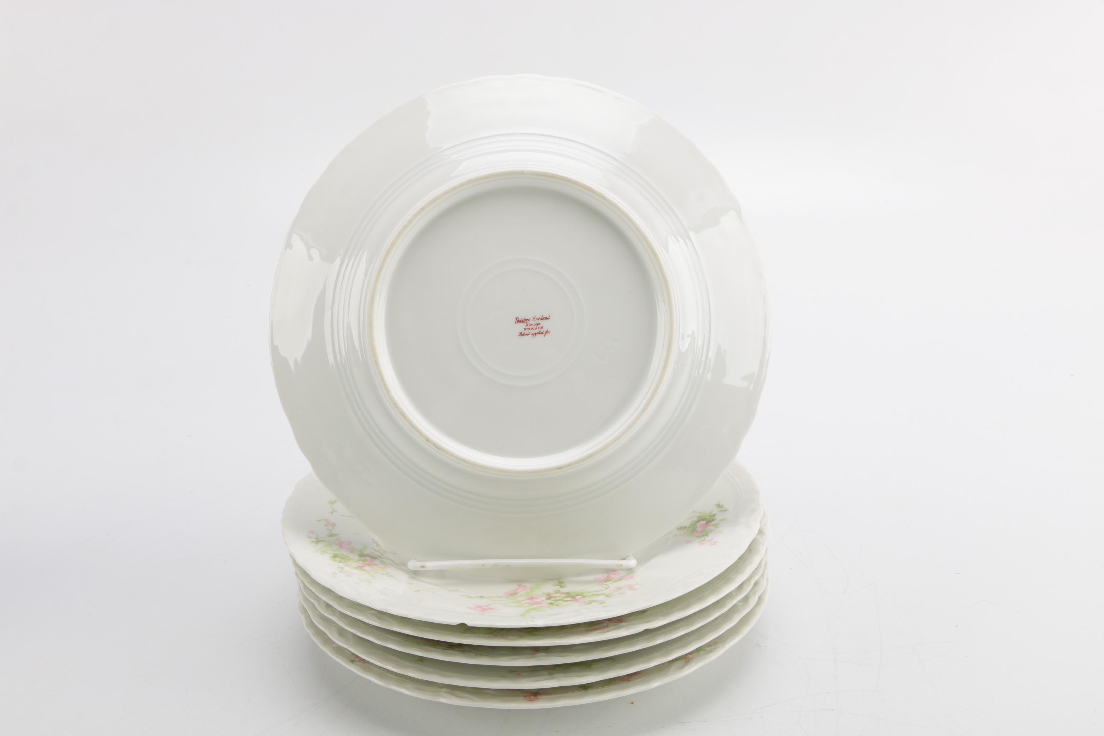 Théodore Haviland Limoges Floral Tea Dishes