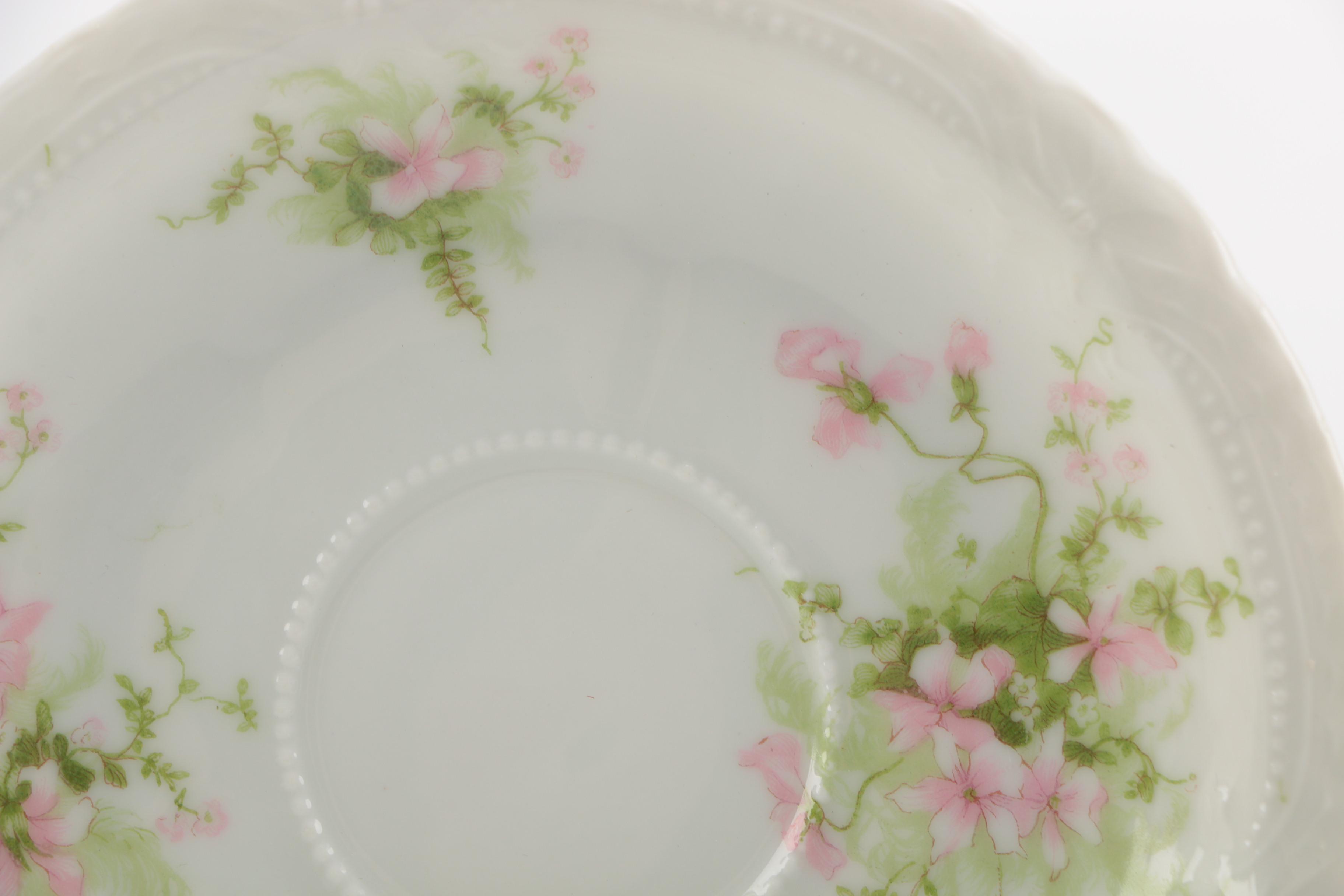 Théodore Haviland Limoges Floral Tea Dishes