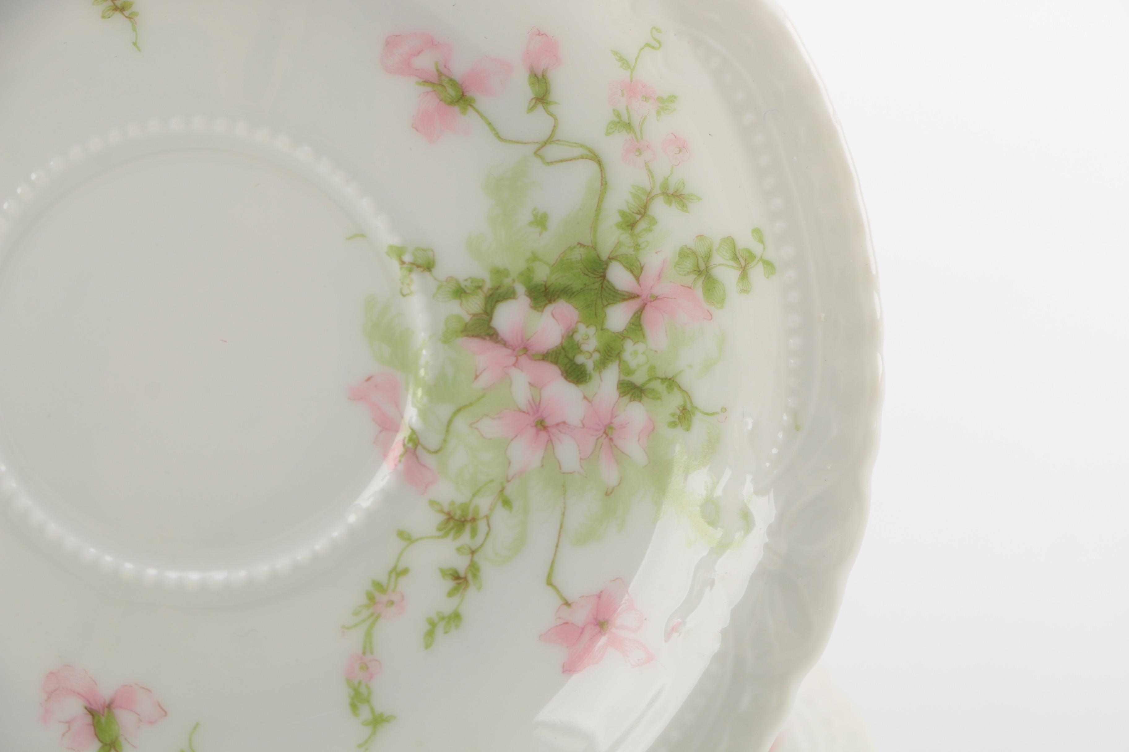 Théodore Haviland Limoges Floral Tea Dishes