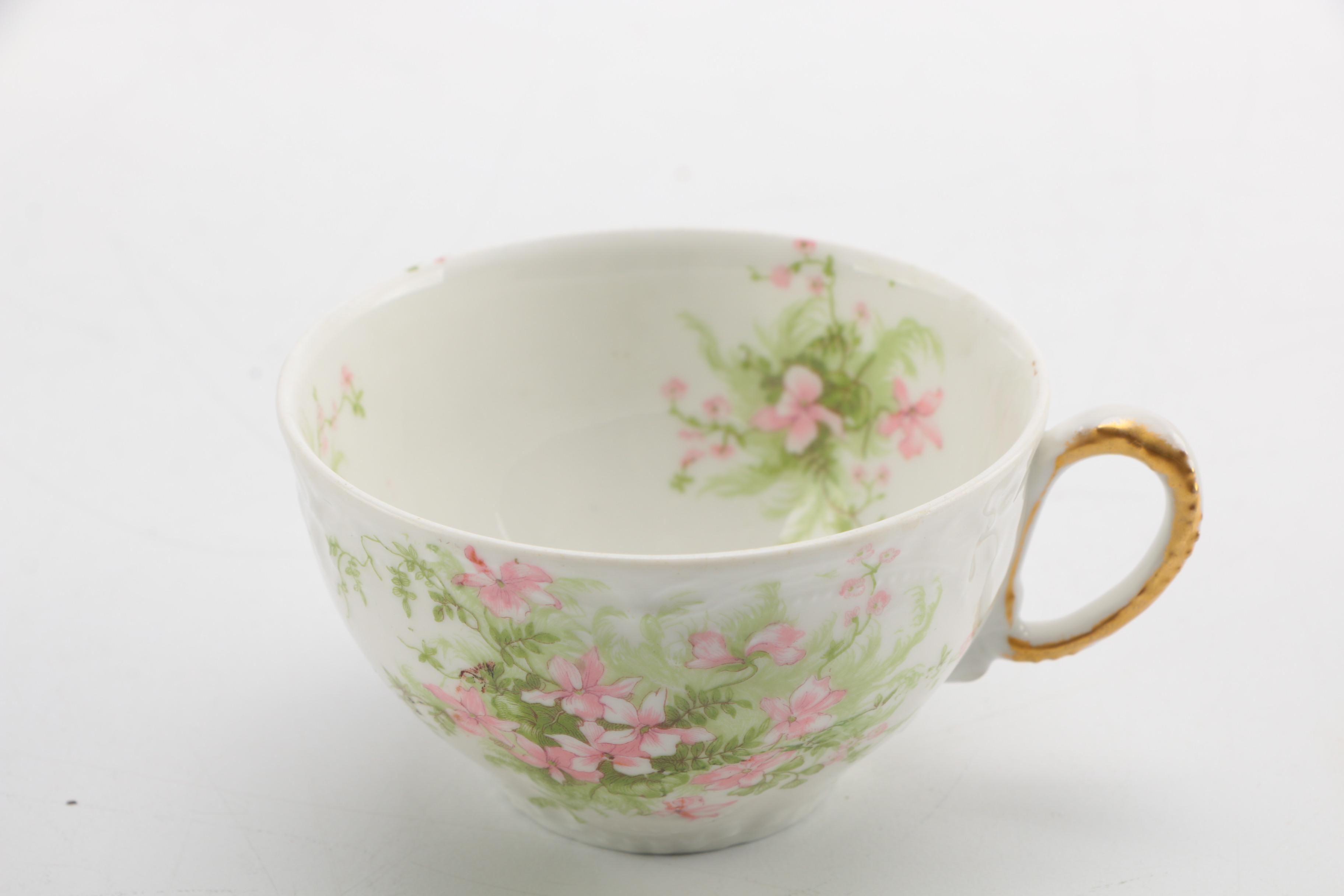 Théodore Haviland Limoges Floral Tea Dishes