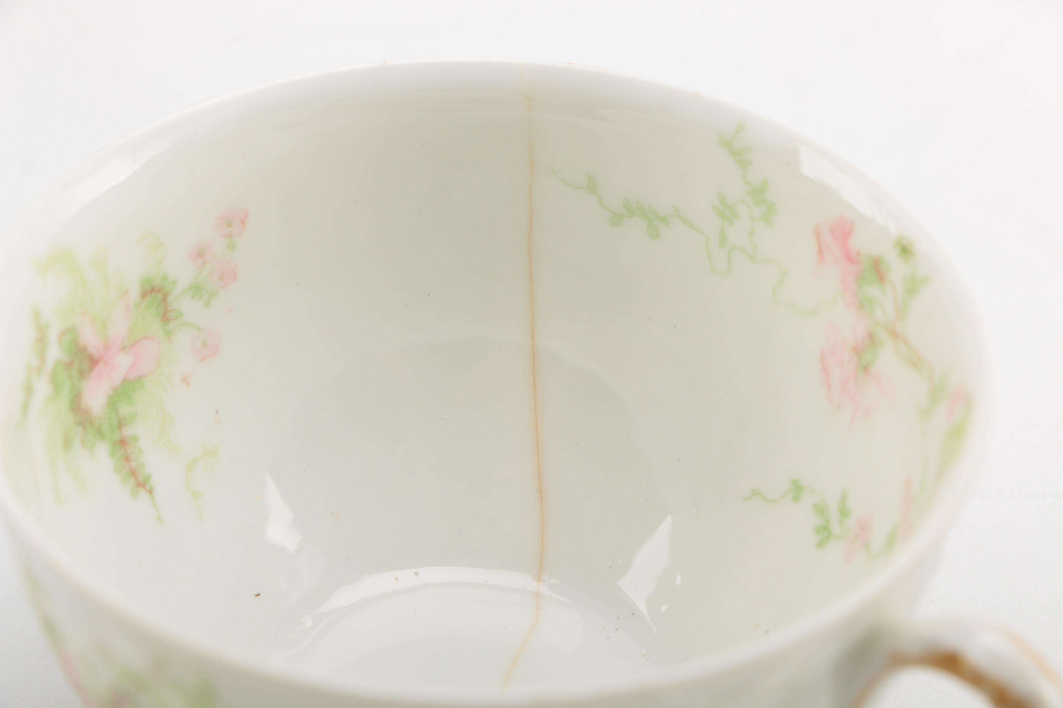 Théodore Haviland Limoges Floral Tea Dishes