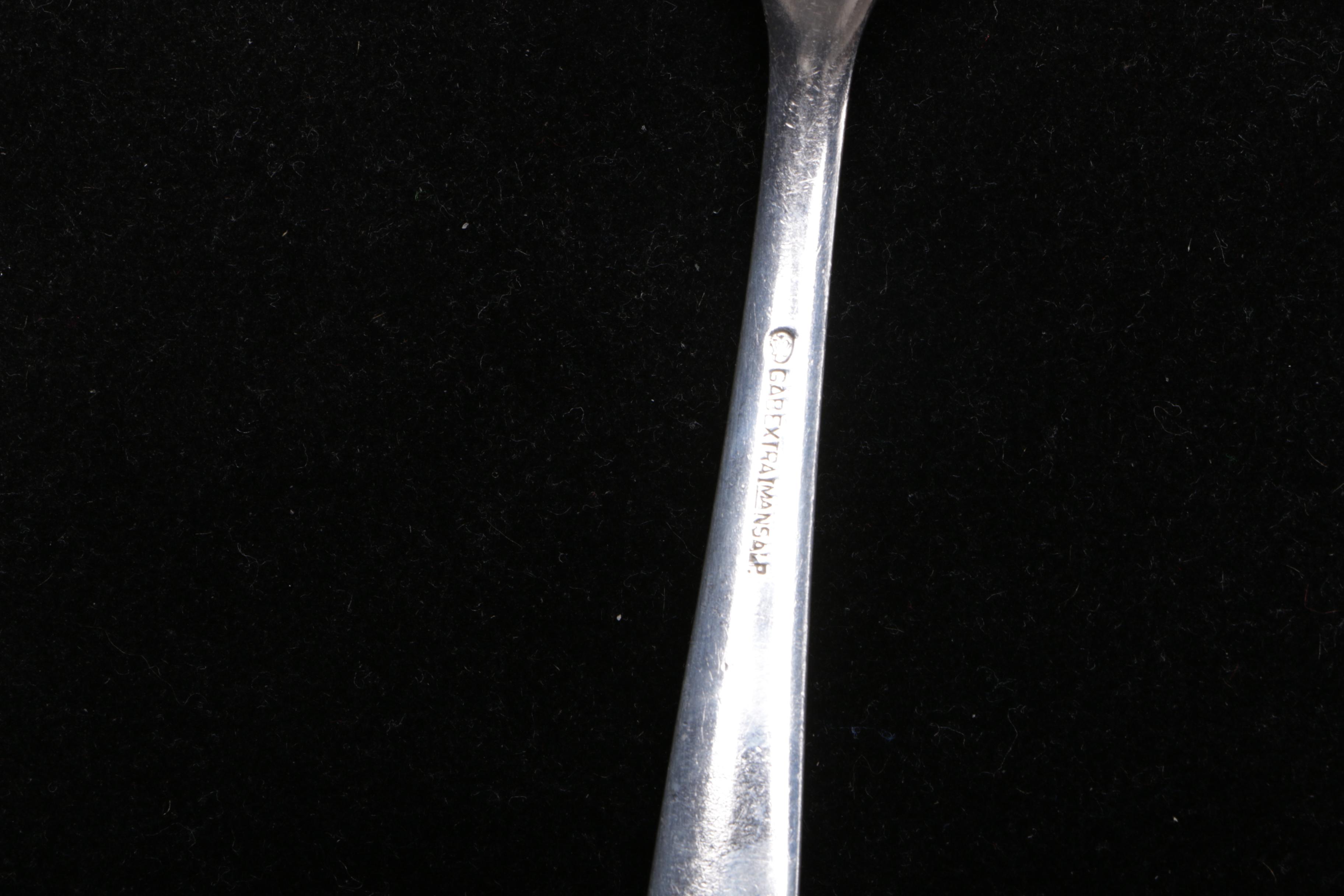 Swedish C. G. Hallberg Silver Plate Flatware in Case