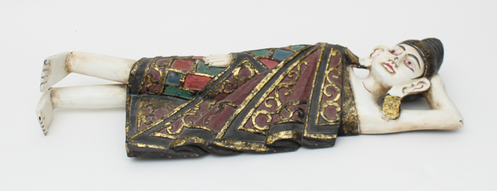 Vintage Reclining Buddha Sculpture