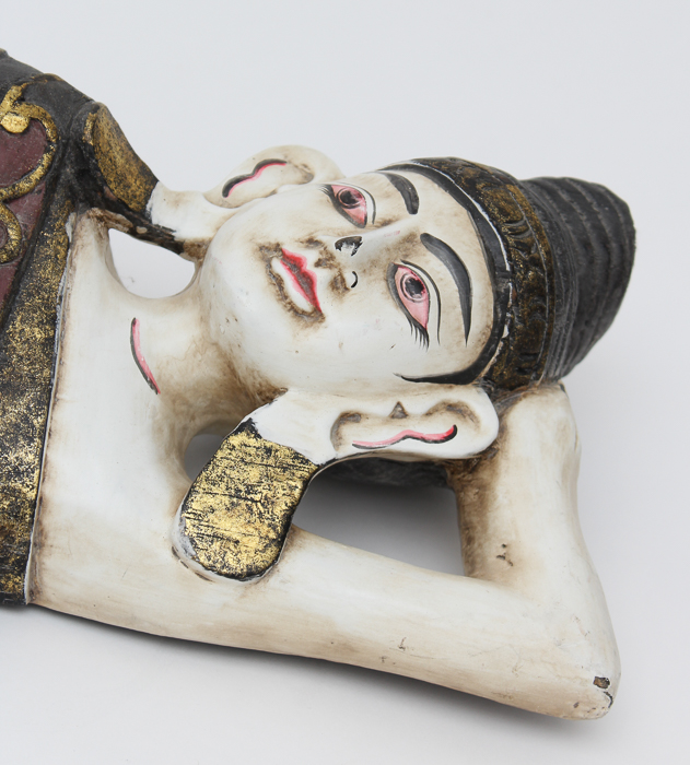 Vintage Reclining Buddha Sculpture