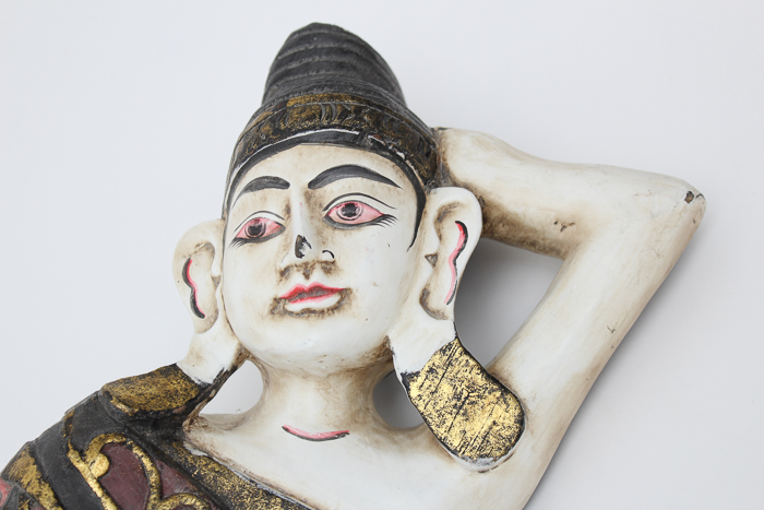 Vintage Reclining Buddha Sculpture