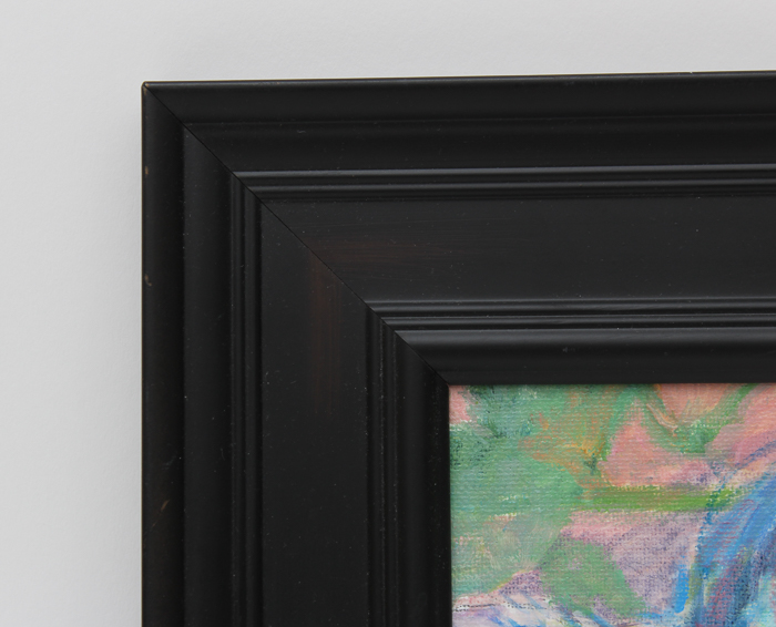 Elaine Schulstad Oil Painting "Blue Cow Pink"